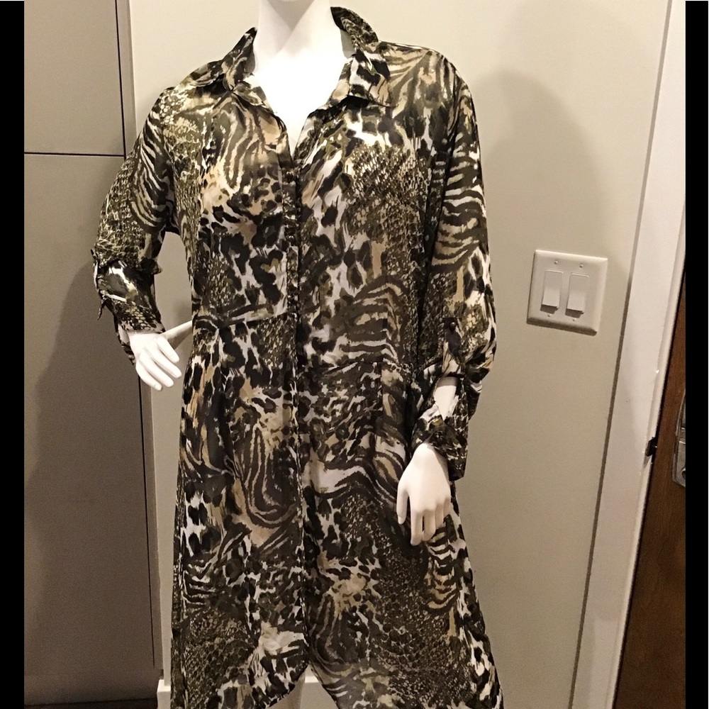 Sheer Camo Duster